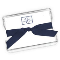 Prestigious Monogram Agenda - White with holder
