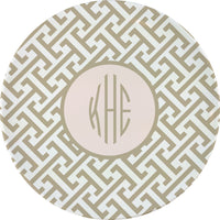 Greek Key 10" Melamine Plate