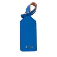 Monogrammed Vachetta Leather Luggage Tag
