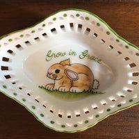 Grow in Grace Porcelain Basket