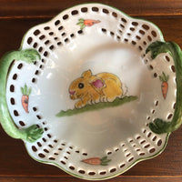 Hand Painted Bunny Basket