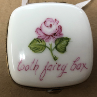 Hinged Rose Tooth Fairy Box