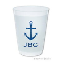 Anchor Monogrammed Frost Flex Cups