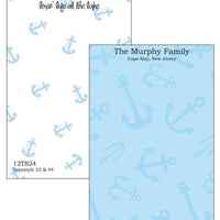 Personalized Anchors Away Notepad Collection