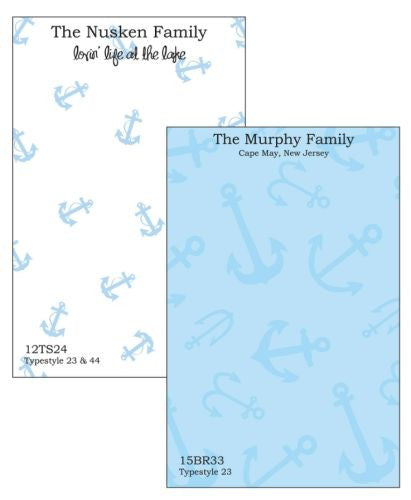 Personalized Anchors Away Notepad Collection