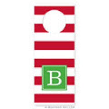 Awning Stripe Red Wine Tags