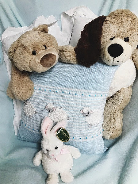 Monogrammed Lamb Pillow