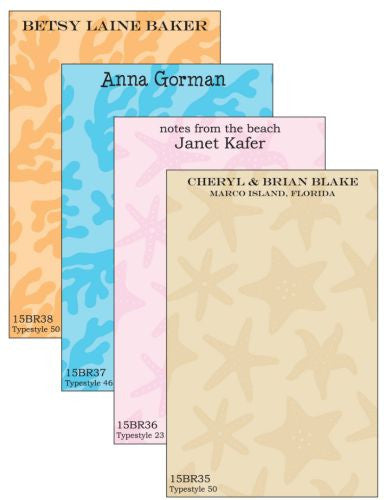 Personalized Beach House Notepad Collection