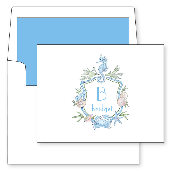 Beach Crest Initial Foldover Notes