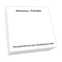 Bellmore Memo Square - White Refill
