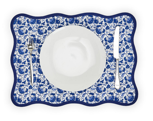 Chinoiserie Blue Floral Placemats