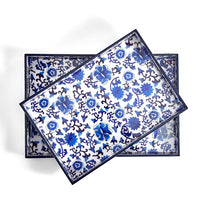 Blue Willow Rectangle Tray
