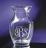 Monogrammed Bouquet Vase
