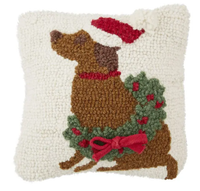 Christmas Dog Hook Pillow
