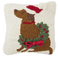 Christmas Dog Hook Pillow
