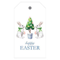 Happy Easter Bunny Tree Gift Tags