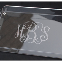 Monogrammed Rectangle Butler Tray