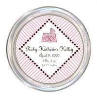 Pink and Brown Baby Coaster
