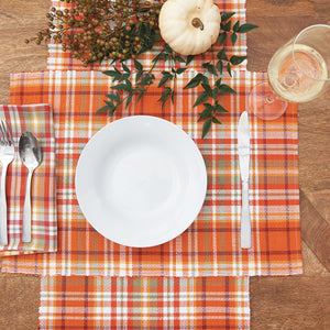 Harvest Plaid Table Linens/Set of 4