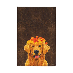 Golden Autumn Lab Towel