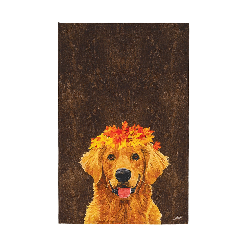 Golden Autumn Lab Towel