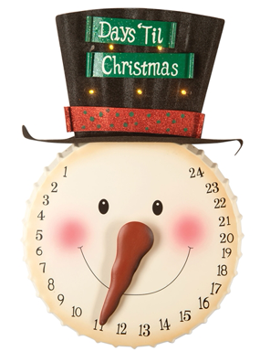 LED Snowman Advent Calendar