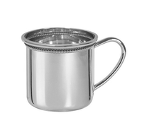 Cambridge Beaded Sterling Silver Baby Cup
