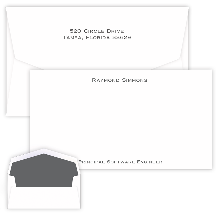 Executive Raised Ink Flat Chesapeake Card
