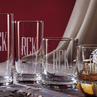 Engraved Casual Glass Collection 