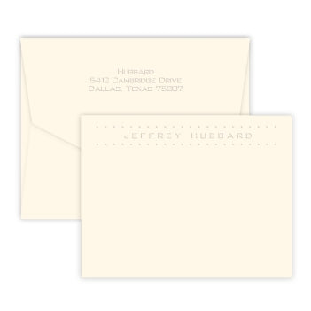 Marquee Embossed Flat Correspondence Card