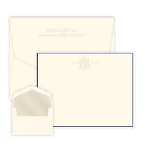 Virginia Monogram Card - Embossed
