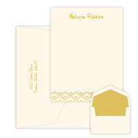 Centric Foil Pressed - Raised Ink Flat Correspondence Card
