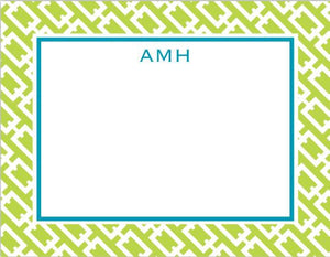Chain Link Flat Notecard
