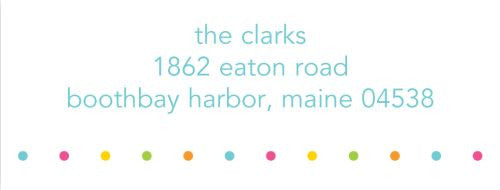 Cheer Dot Address Label