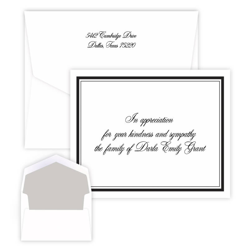 Chestnut Silver Leaf Raised Ink Folded Notes
