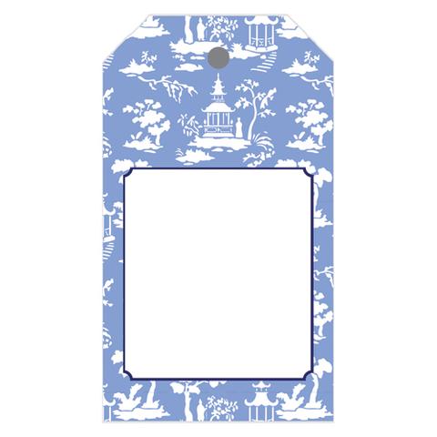 Chinoiserie Toile Gift Tag