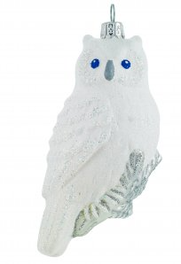 Glittered White Owl