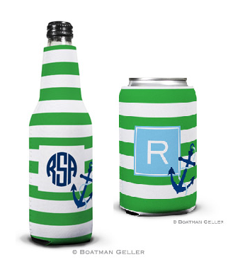 Stripe Anchor Koozies