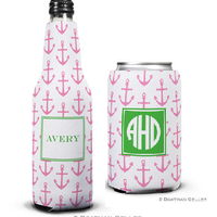 Anchors Pink Koozies