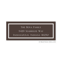 Classic Brown Address Label