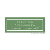 Classic Green Address Label