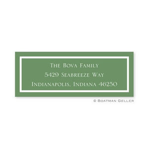 Classic Green Address Label