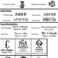 Monogrammed Tailgate Set