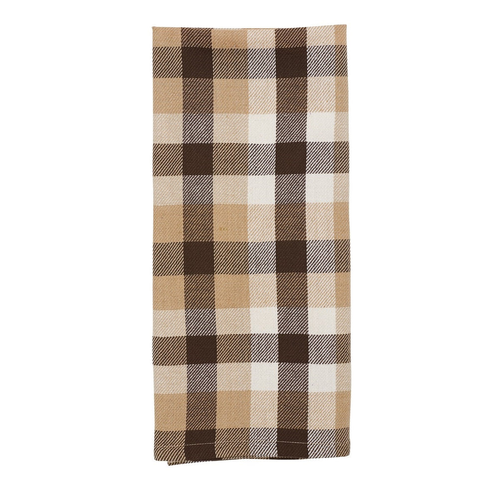 Monogrammed Autumn Plaid Hand Towels