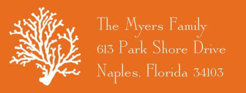 Coral Address Label
