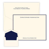 Executive - Raised Ink Flat Correspondence Card
