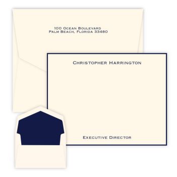 Executive - Raised Ink Flat Correspondence Card