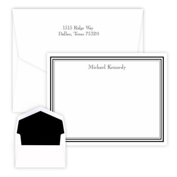 Colonial - Raised Ink Flat Correspondence Card