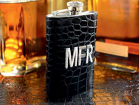 Monogrammed Gator Flask
