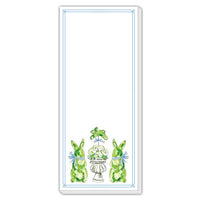 Bunny Topiaries Skinny Notepad